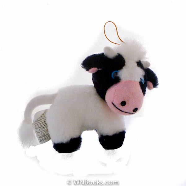 Blue Eyed, Black and White Cow Ornament by Ace Novelty