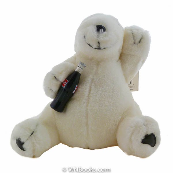Coca Cola Polar Bear Plush Play by Play 1996, Stuffed Animal