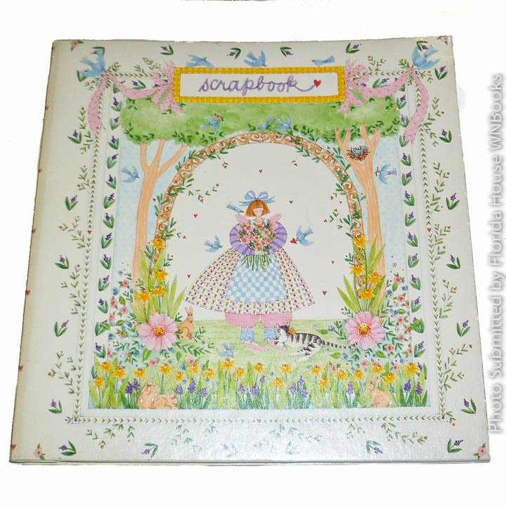 Gibson Scrapbook Girl in Arch Jone Bergquist designed for Hallmark.