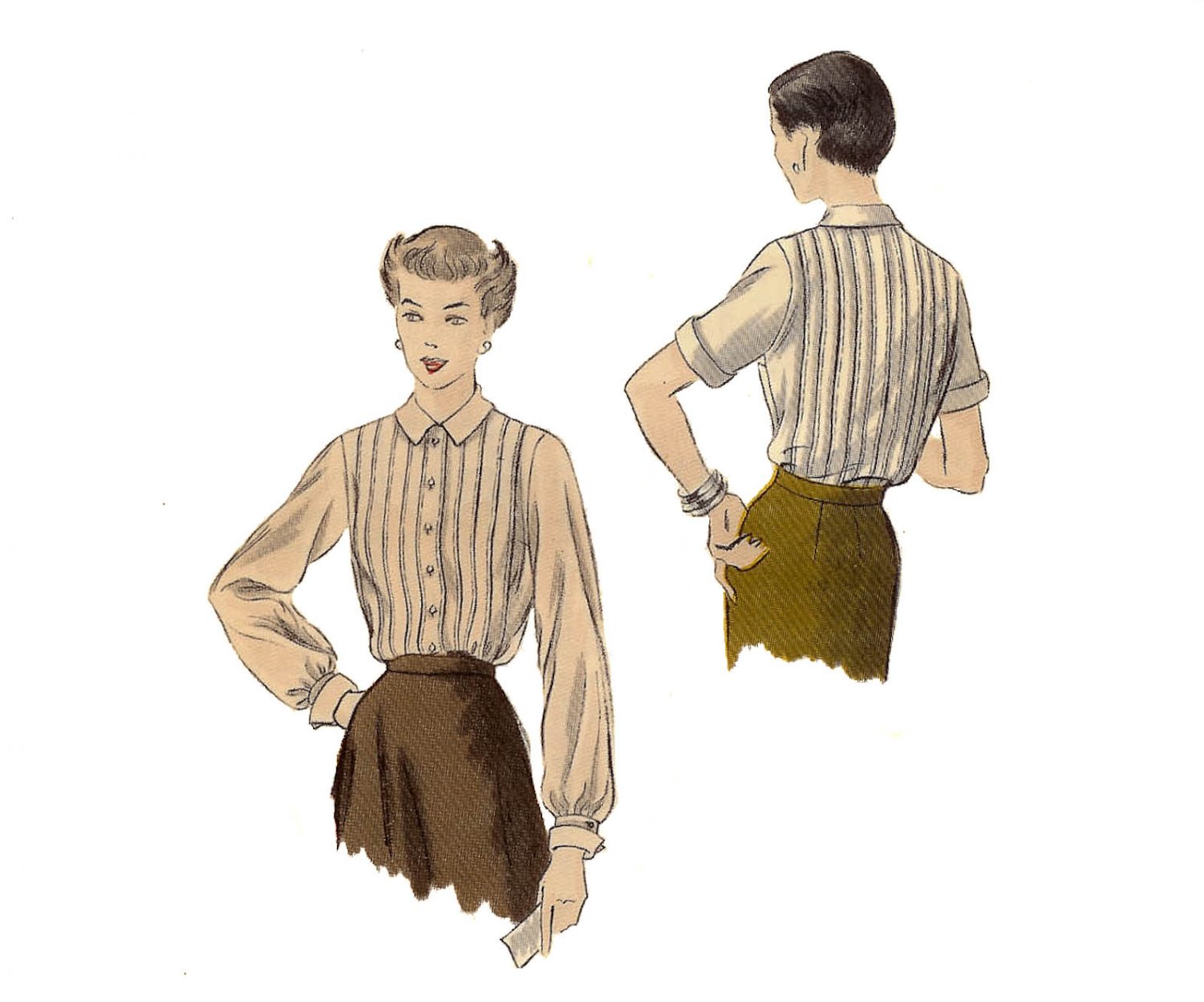 Vogue Pattern 6945 Blouse -Vintage 1930