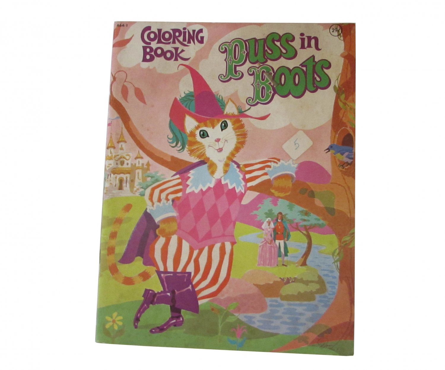 Puss in Boots - Activity Coloring Book - Vintage 1975 by Playmore