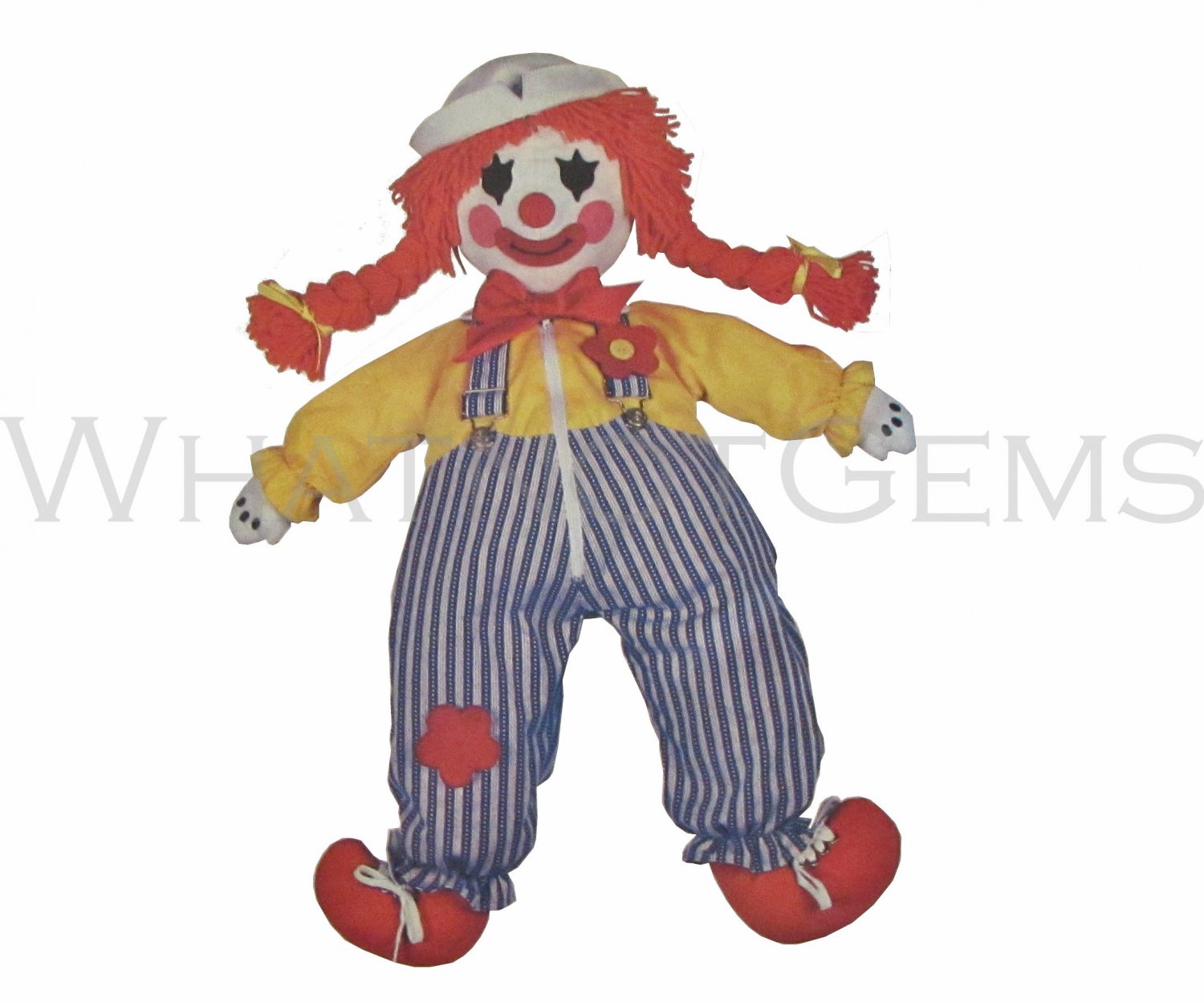 Butterick 3510 Clown Learning Doll Pattern & Transfer 24" Uncut Sewing