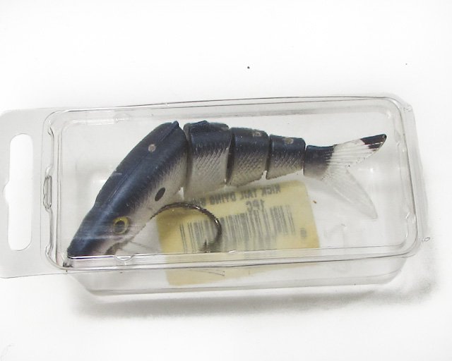 Vintage Kicktail Dying Shad KTDS Shad Silver