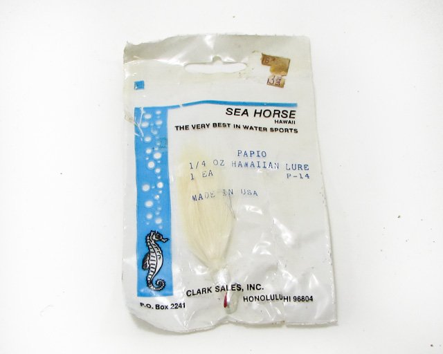 Sea Horse Papio 1/4 oz Hawaiian Lure P-14 White
