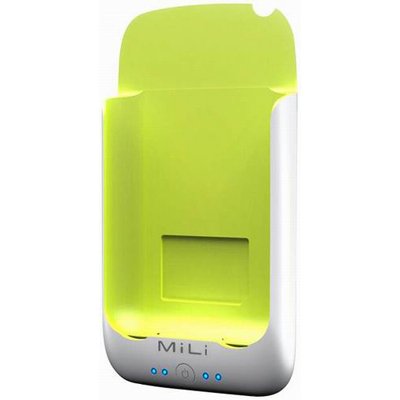 MiLi Power Pack for iPhone 2G/3G/3GS & iPod Touch (White/Green) + Free screen protector & shipping