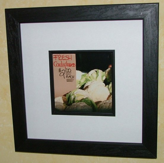 Framed "Fresh Cauliflowers " by Random Oasis Photography