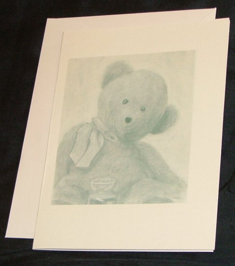 Charlie the Loving Bear Note Card
