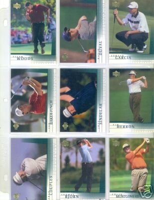 2001 UPPER DECK GOLF SET WITH TIGER WOODS RC NRMT-MT!!!