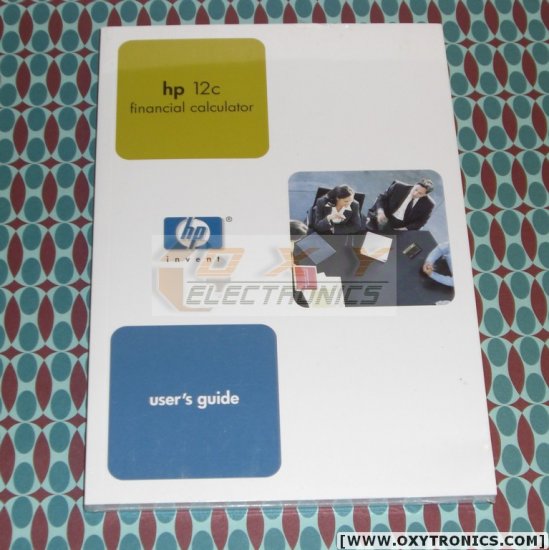 HP 12C Calculator User's Guide Manual HP OEM New