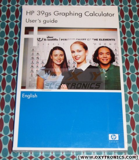 HP 39Gs Calculator User's Guide Manual HP OEM New