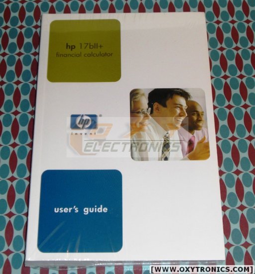 HP 17bII+ Calculator User's Guide Manual HP OEM Refurbished