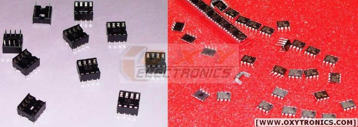10 pcs LM555 NE555 Timer DIP 8 w/ 10 pcs 8 PIN Sockets