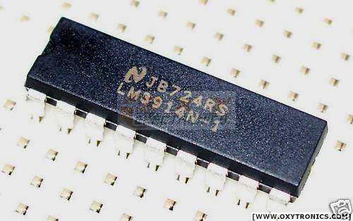 1 pcs LM3914 DIP-18 Dot/Bargraph LED Display Driver NEW