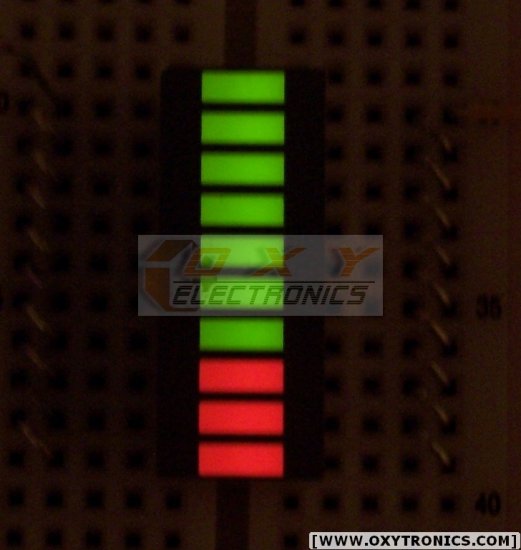 5 pcs 10-SEGMENT LED BARGRAPH Fixed Bi-Color Green Red NEW