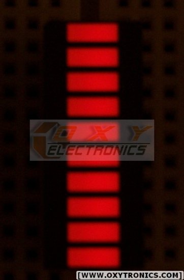 10 SEGMENT GAALAS LED BARGRAPH *** Super Bright RED ***