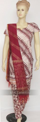 Item#CT1045 Maroon block Salwar Kameez