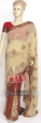 Item#SR1014 Designer fishtail Saree(Lehenga Saree) (WAS-$170, NOW-$110)
