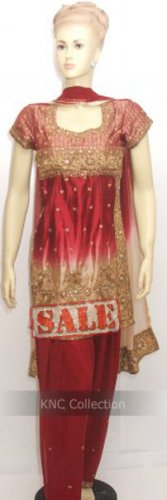 Item#ED1005 Meroon/Golden silk suit (WAS-$230, NOW-$150)