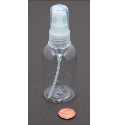 6-pack Empty Refillable PET clear 60ml 2oz Plastic Fat Spray Bottles
