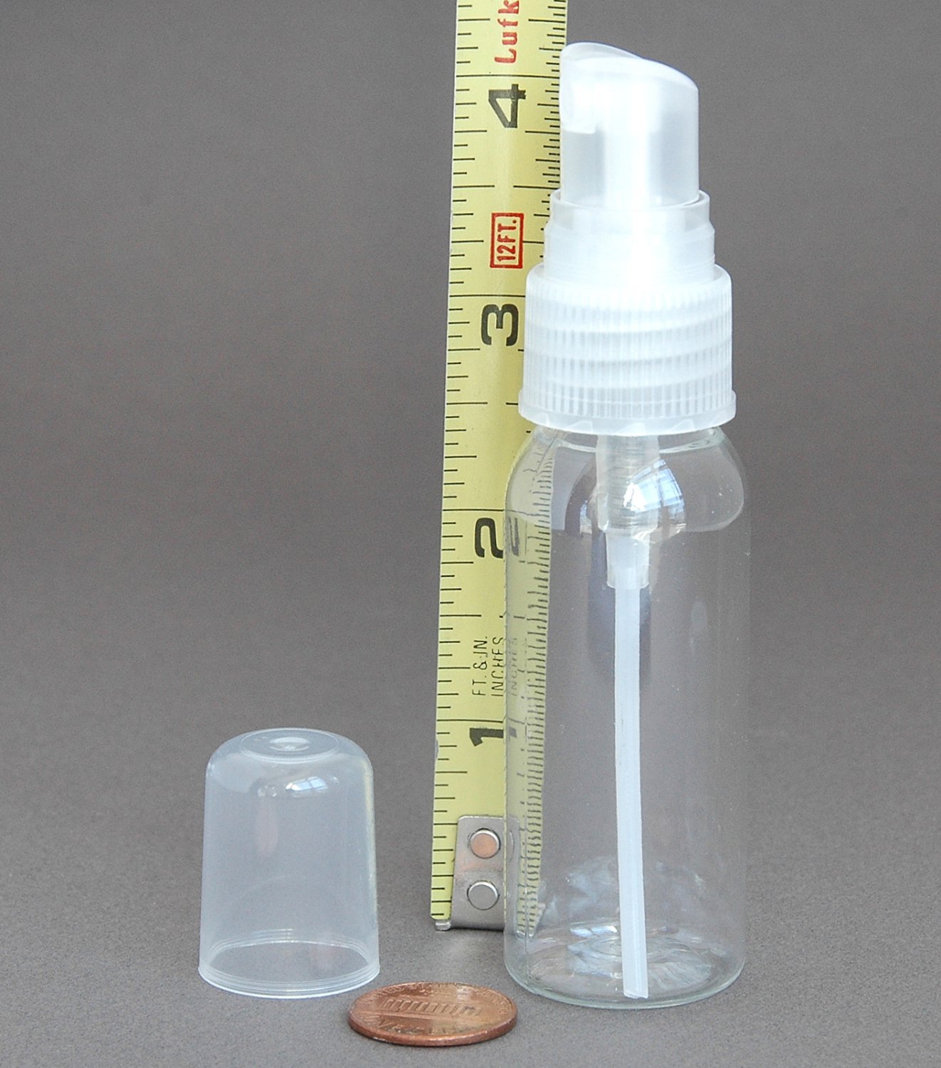 7 Clear BPA-free PET 1oz 30ml Plastic Spray Bottles