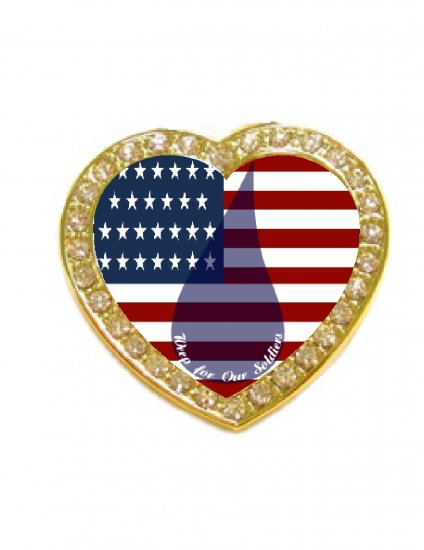 WEEP FOR OUR SOLDIERS LAPEL PIN - FREE SHIPPING