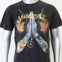 SHIROI NEKO T-shirt Tattoo Rock Skull Punk Mens Code : A009 Size=L