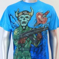 SHIROI NEKO T-shirt Tattoo Rock Skull Punk Mens Code : A011 Size=L