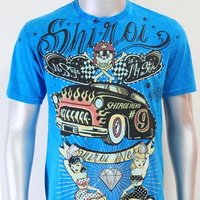 SHIROI NEKO T-shirt Tattoo Rock Skull Punk Mens Code : A022 Size=L