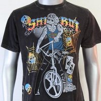 SHIROI NEKO T-shirt Tattoo Rock Skull Punk Mens Code : A023 Size=L
