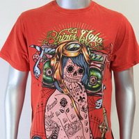SHIROI NEKO T-shirt Tattoo Rock Skull Punk Mens Code : A038 Size=L