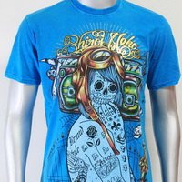 SHIROI NEKO T-shirt Tattoo Rock Skull Punk Mens Code : A040 Size=L