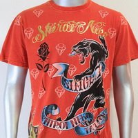 SHIROI NEKO T-shirt Tattoo Rock Skull Punk Mens Code : A043 Size=L