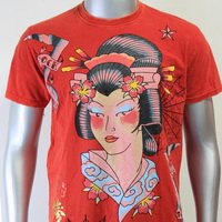 SHIROI NEKO T-shirt Tattoo Rock Skull Punk Mens Code : A052 Size=M