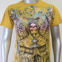 SHIROI NEKO T-shirt Tattoo Rock Skull Punk Mens Code : A053 Size=M
