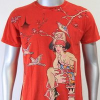 SHIROI NEKO T-shirt Tattoo Rock Skull Punk Mens Code : A055 Size=M