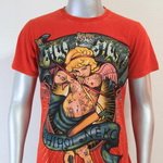 SHIROI NEKO T-shirt Tattoo Rock Skull Punk Mens Code : A084 Size=L
