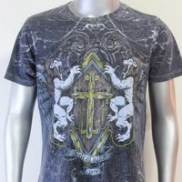 SHIROI NEKO T-shirt Tattoo Rock Skull Punk Mens Code : A018 Size=L