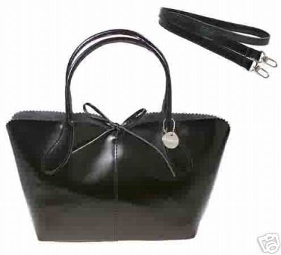 LULU NYC Hobo Handbag Purse with Removable Strap BLACK New