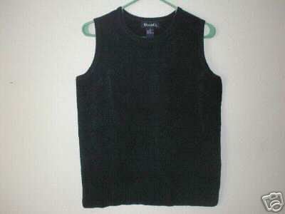 DENIM & CO Chenille Sleeveless Tank Top Vest SMALL S