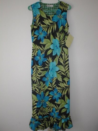 ABOUTFACE Reversible Long Tank Dress Ruffle Hem SMALL S