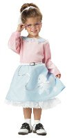 Grease 50's Poodle Cutie Skirt Toddler Costume Size: Medium #00029