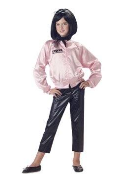 Grease 50's Pink Satin Jacket with Cire Pants Child Costume Size X-Small #00265