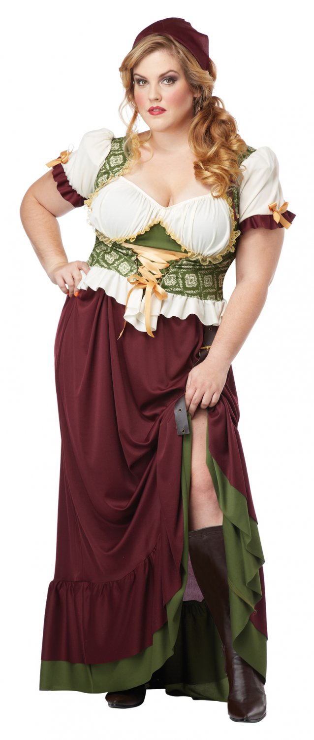 Renaissance Wench Tavern Maiden Adult Plus Size Costume 2x Large 01705