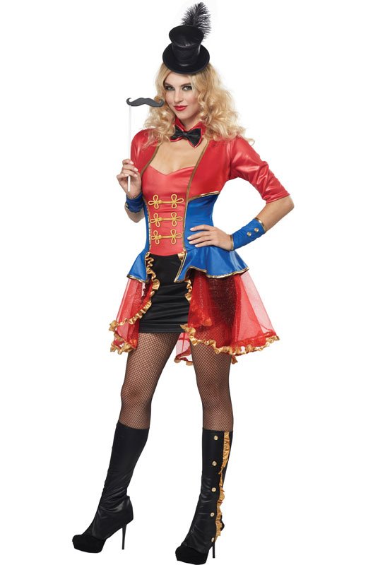 Size Medium Sexy Ringleader Circus Clown Ringmaster Adult Costume