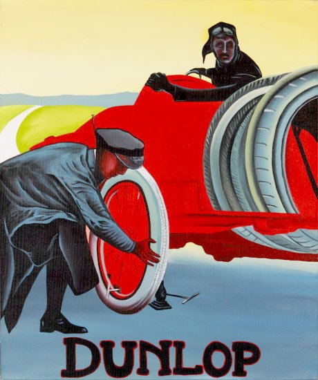 Paintings of Vintage Posters (the photo is of the actual painting)