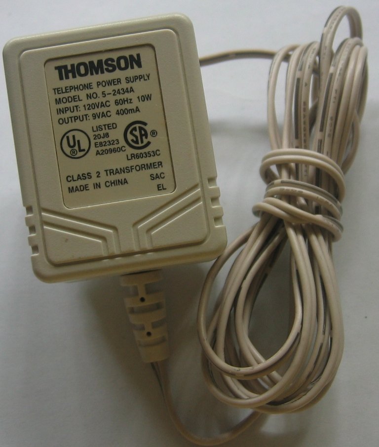 Thomson ac adapter 5-2534A AC9V