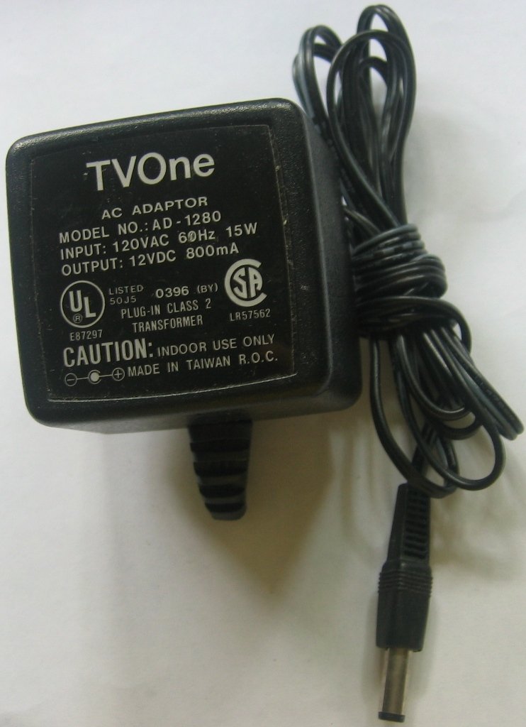 TVOne ac adapter AD-1280 DV12V