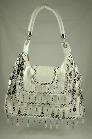 ME Design white pearl colored bag