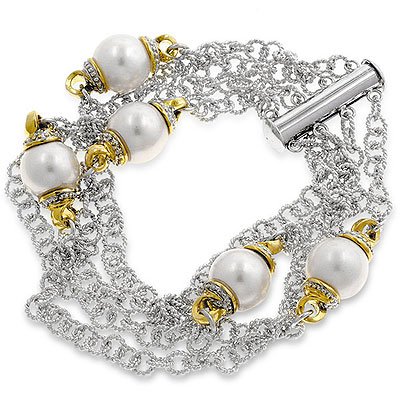 White Shell Pearl Fashion Bracelet