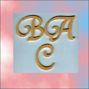 Oak Elegant 4 Inch Wood Letters Numbers Wooden Names